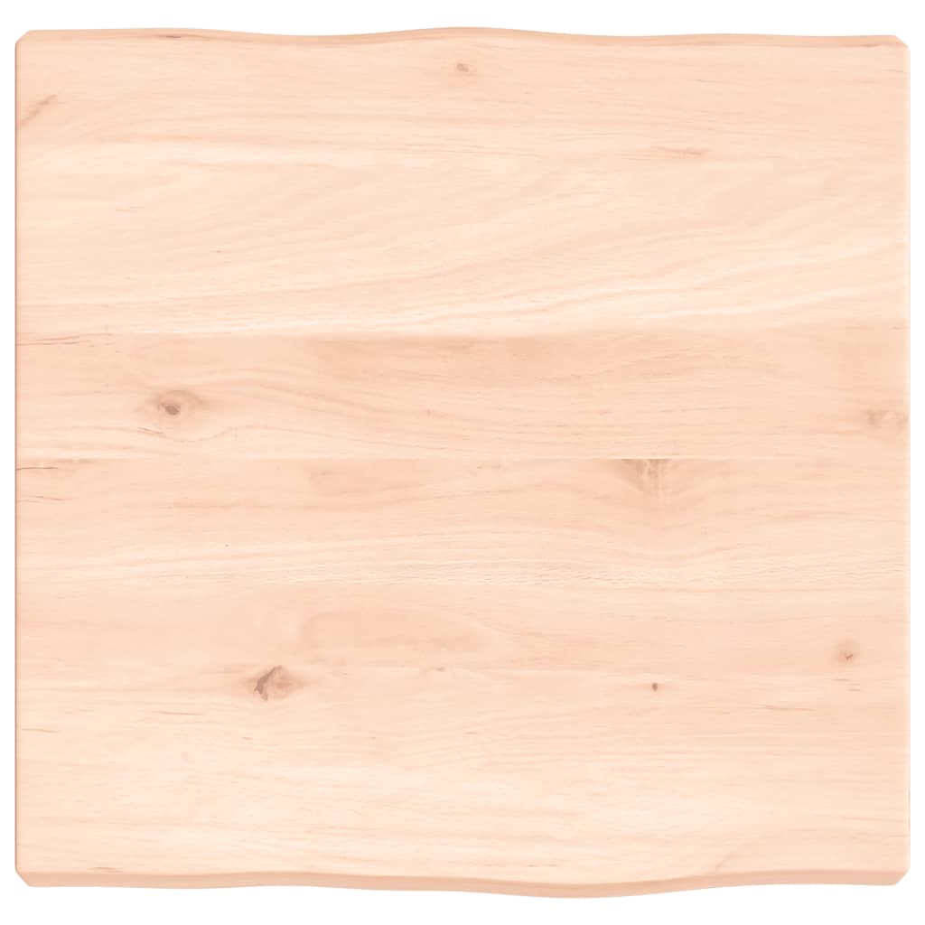 Dessus de table bois massif non traité bordure assortie Plateaux de table vidaXL