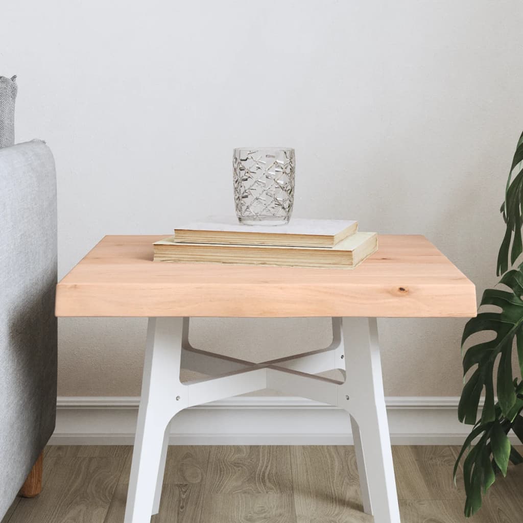 Dessus de table bois massif non traité bordure assortie Plateaux de table vidaXL