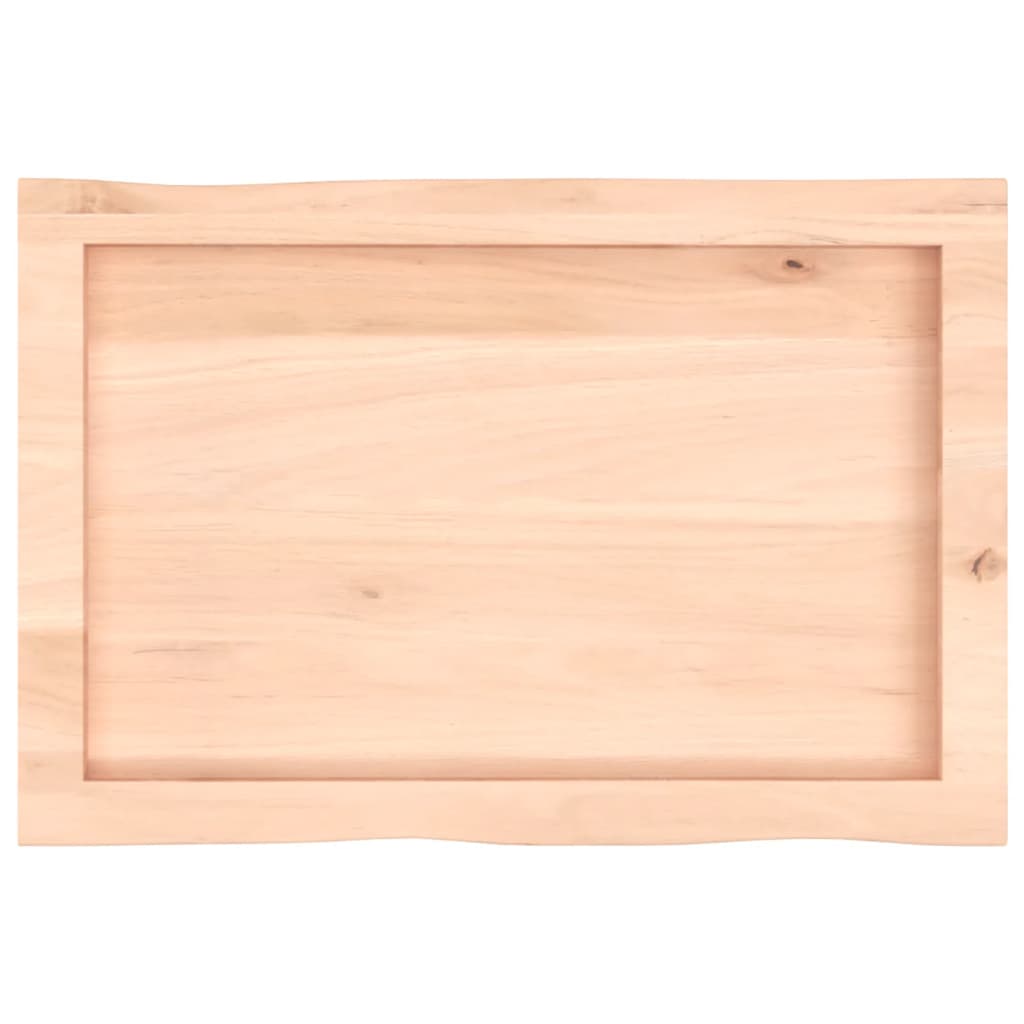 Dessus de table bois massif non traité bordure assortie - XIOS