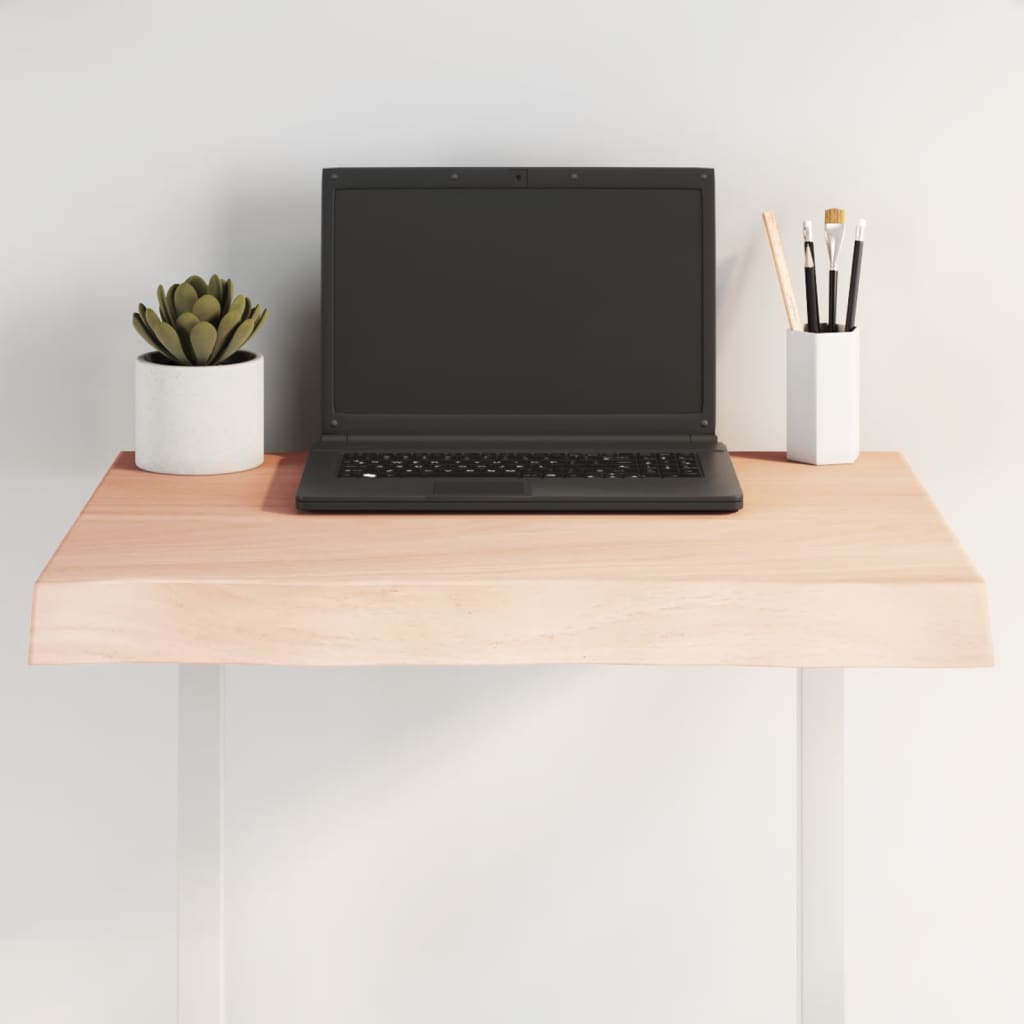 Dessus de table bois massif non traité bordure assortie - XIOS