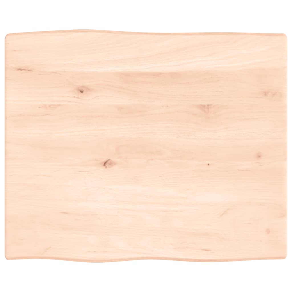 Dessus de table bois chêne massif non traité bordure assortie - XIOS
