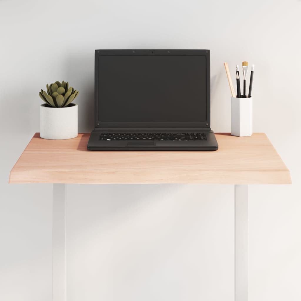 Dessus de table bois chêne massif non traité bordure assortie - XIOS