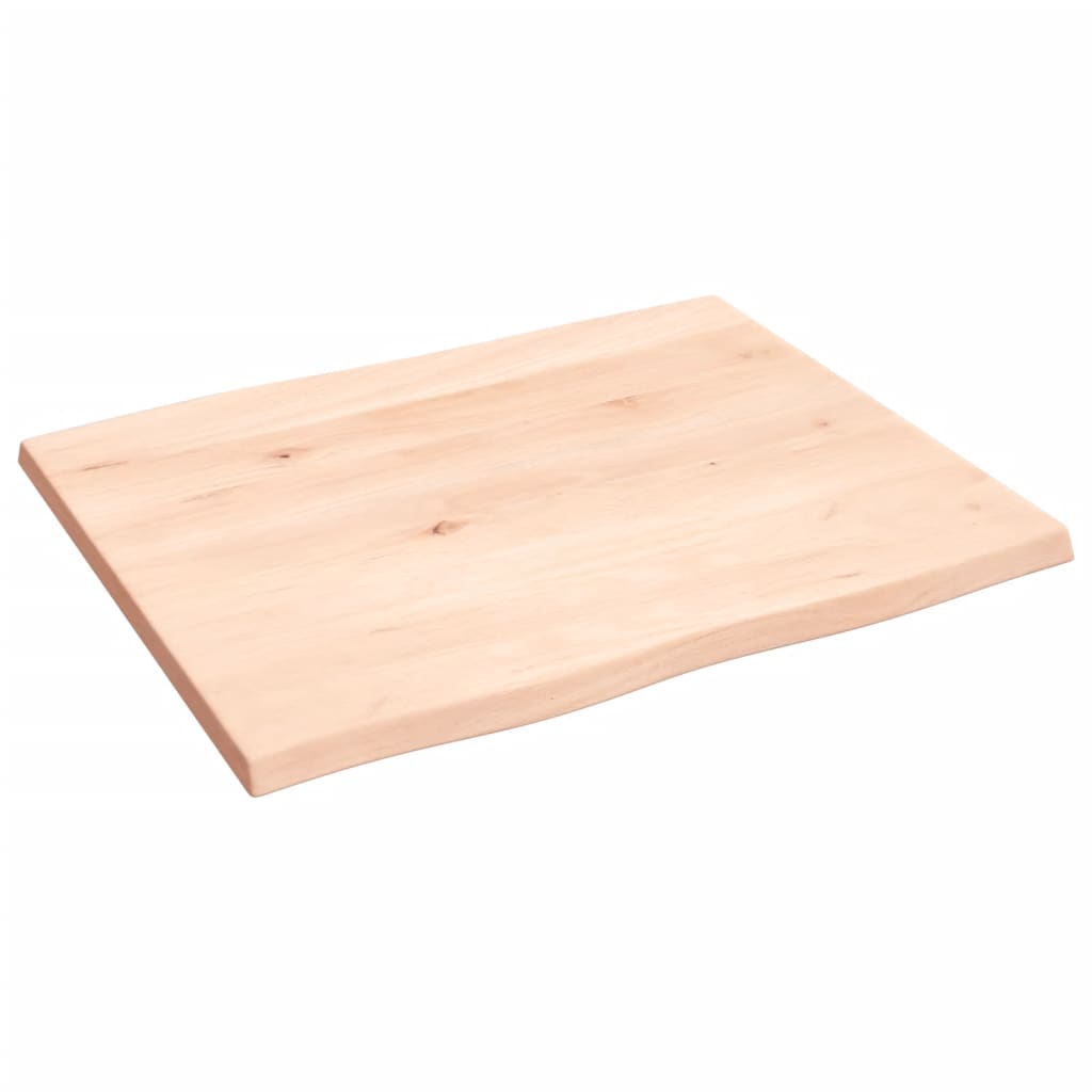 Dessus de table bois chêne massif non traité bordure assortie - XIOS