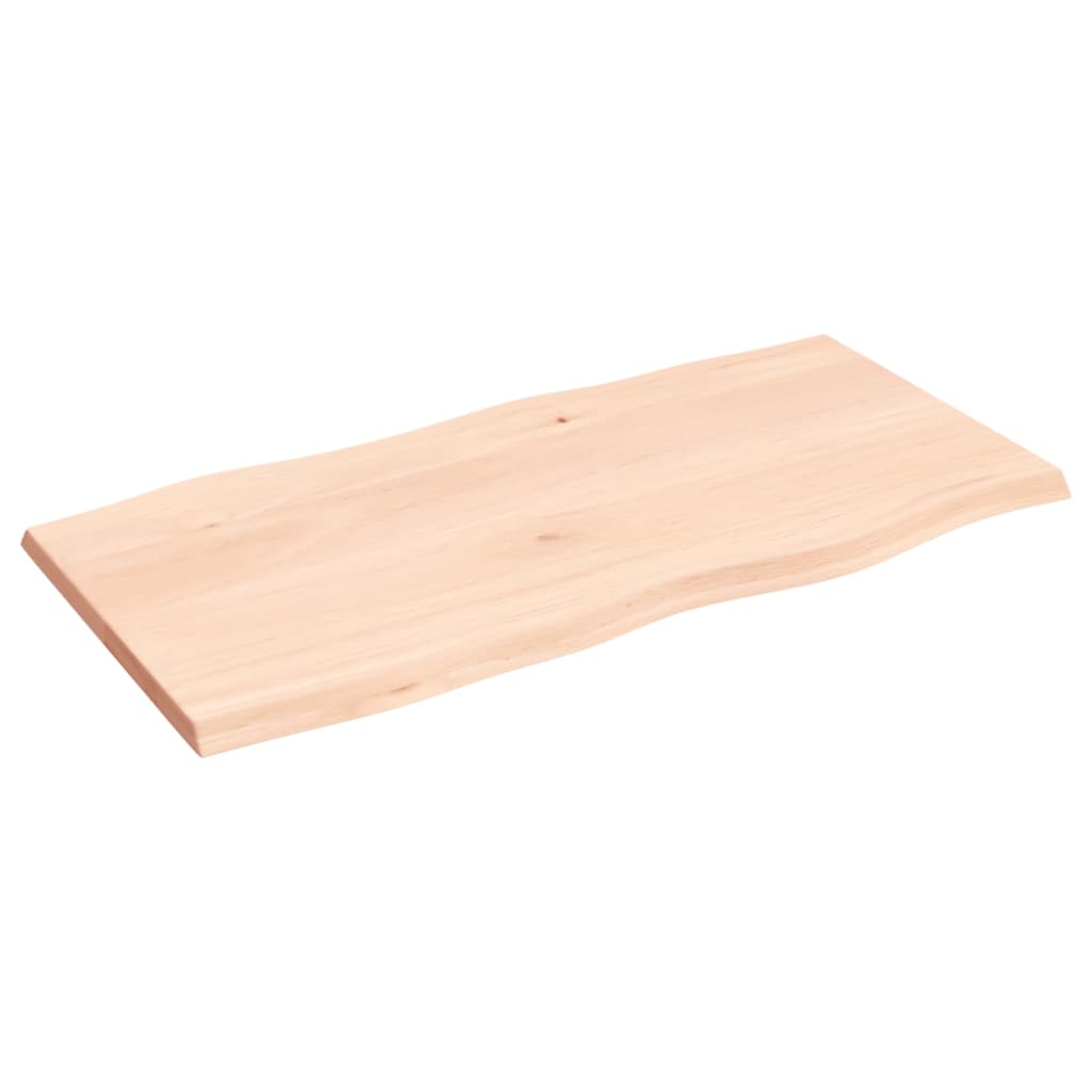 Dessus de table bois chêne massif non traité bordure assortie - XIOS
