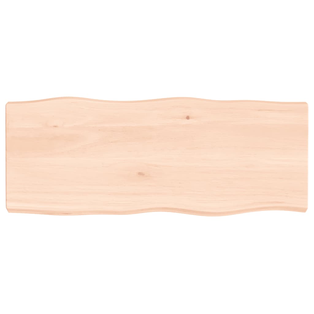 Dessus de table bois massif non traité bordure assortie Plateaux de table vidaXL