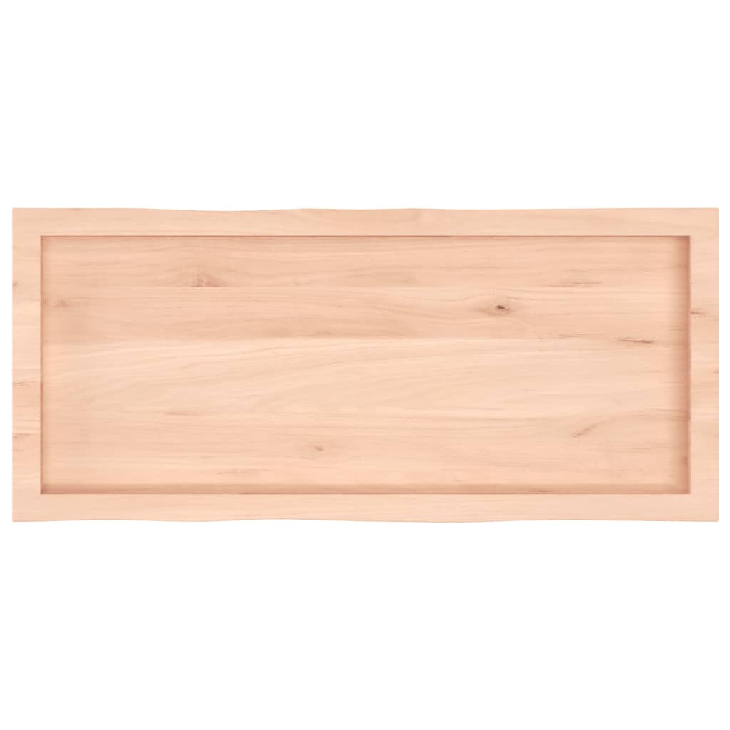 Dessus de table bois massif non traité bordure assortie Plateaux de table vidaXL