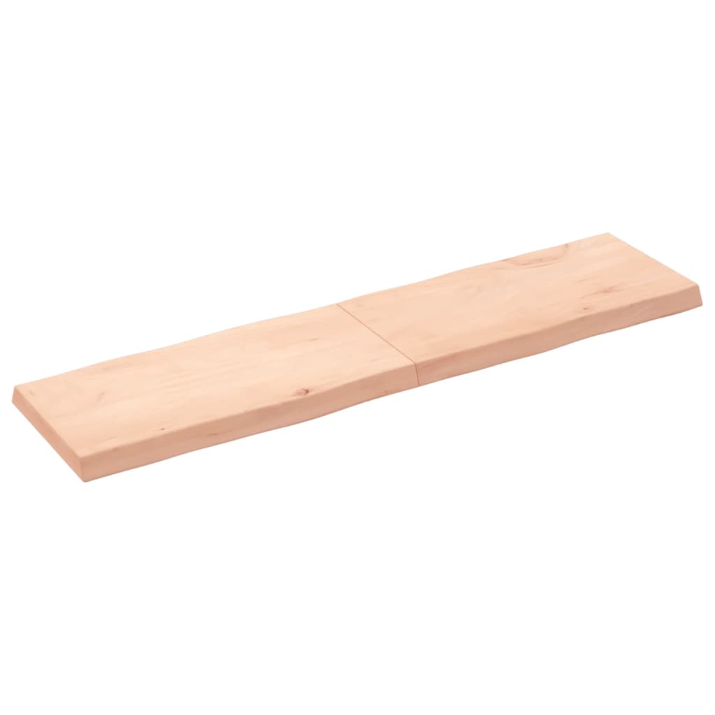 Dessus de table bois massif non traité bordure assortie Plateaux de table vidaXL