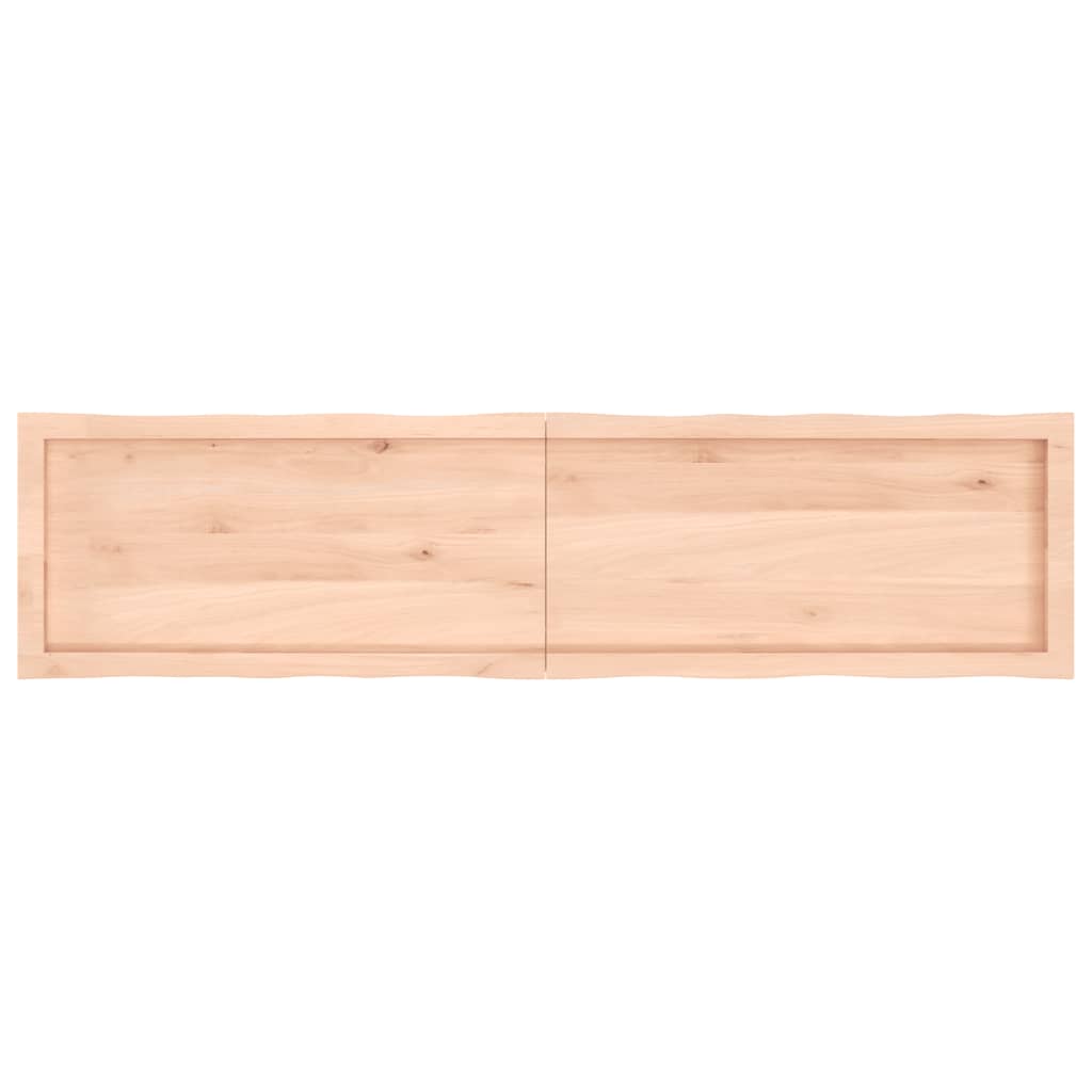 Dessus de table bois massif non traité bordure assortie Plateaux de table vidaXL
