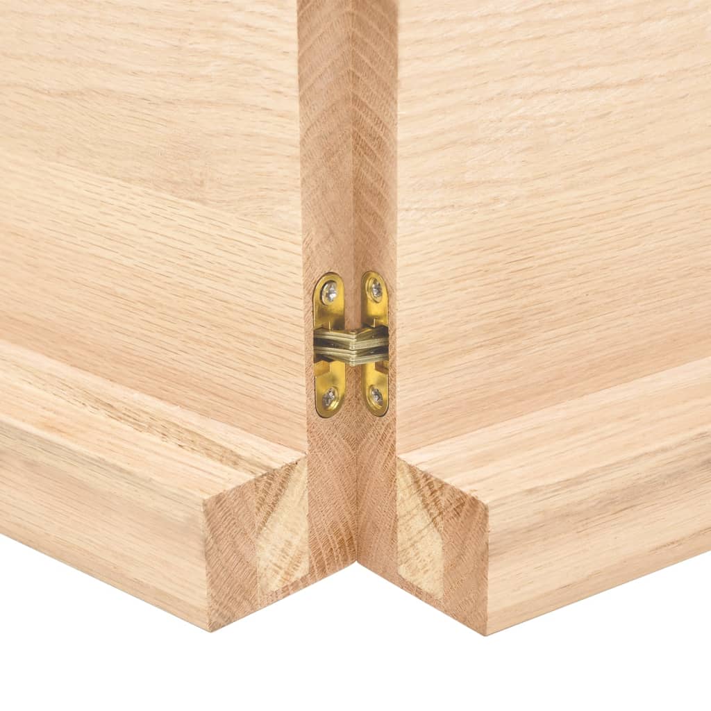 Dessus de table bois massif non traité bordure assortie Plateaux de table vidaXL