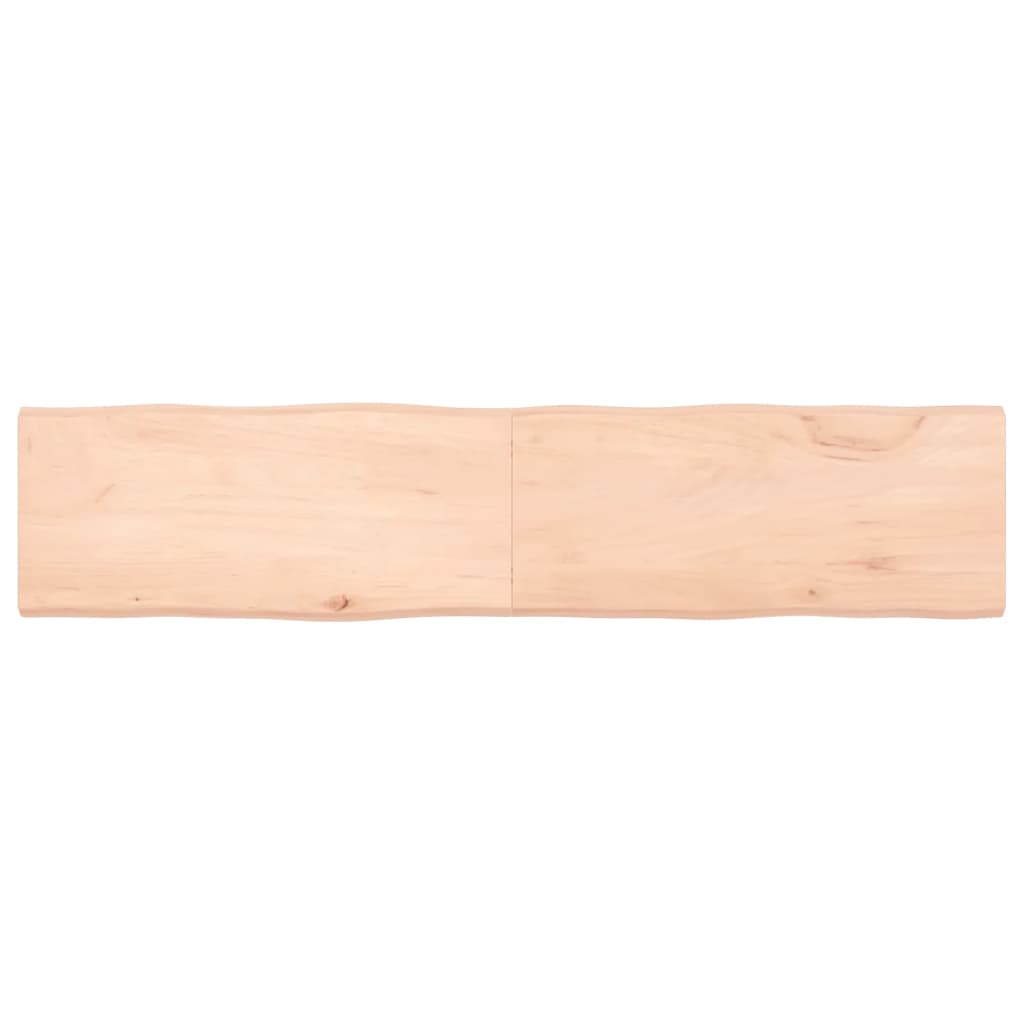 Dessus de table bois massif non traité bordure assortie Plateaux de table vidaXL