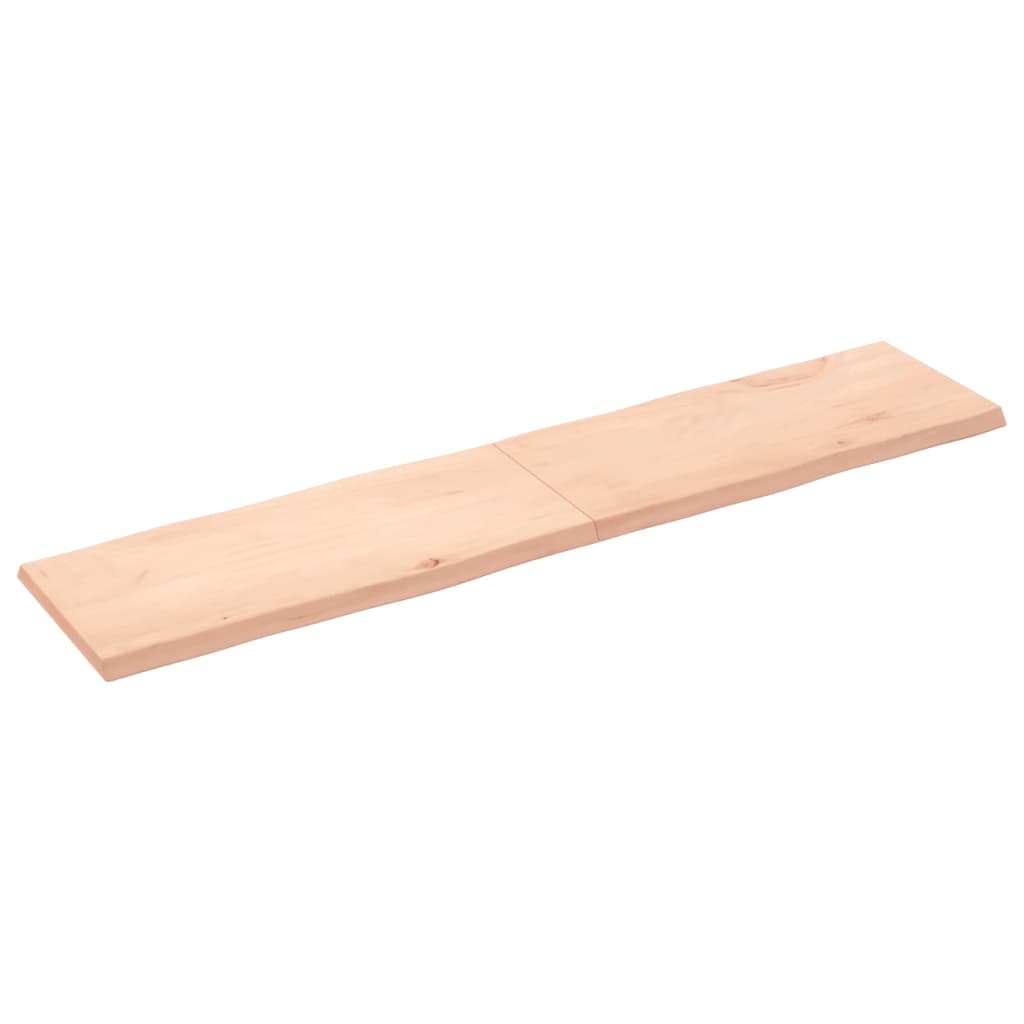 Dessus de table bois massif non traité bordure assortie Plateaux de table vidaXL