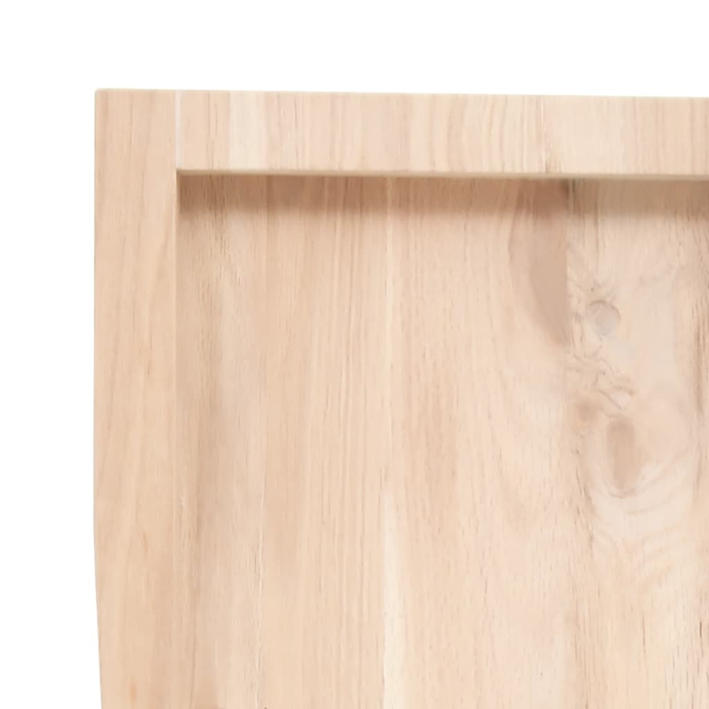 Dessus de table bois massif non traité bordure assortie Plateaux de table vidaXL