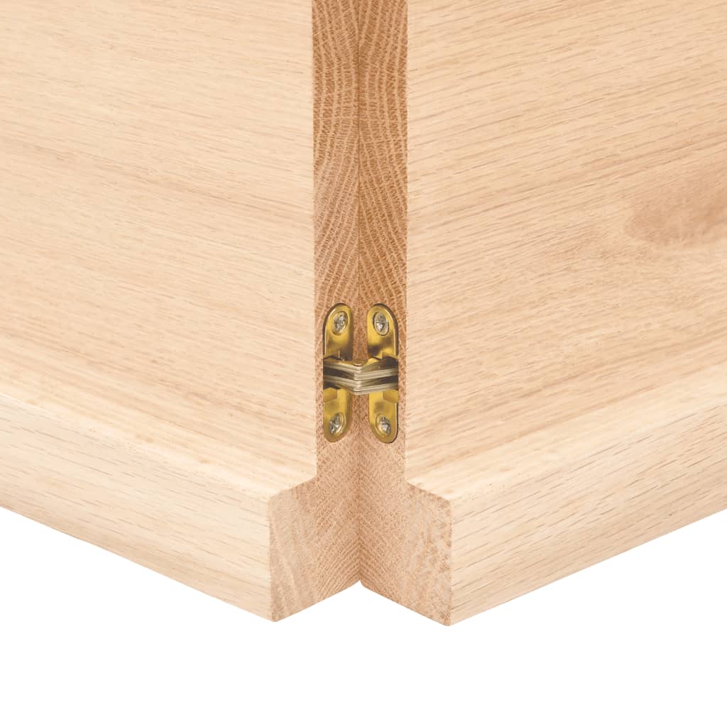 Dessus de table bois massif non traité bordure assortie Plateaux de table vidaXL
