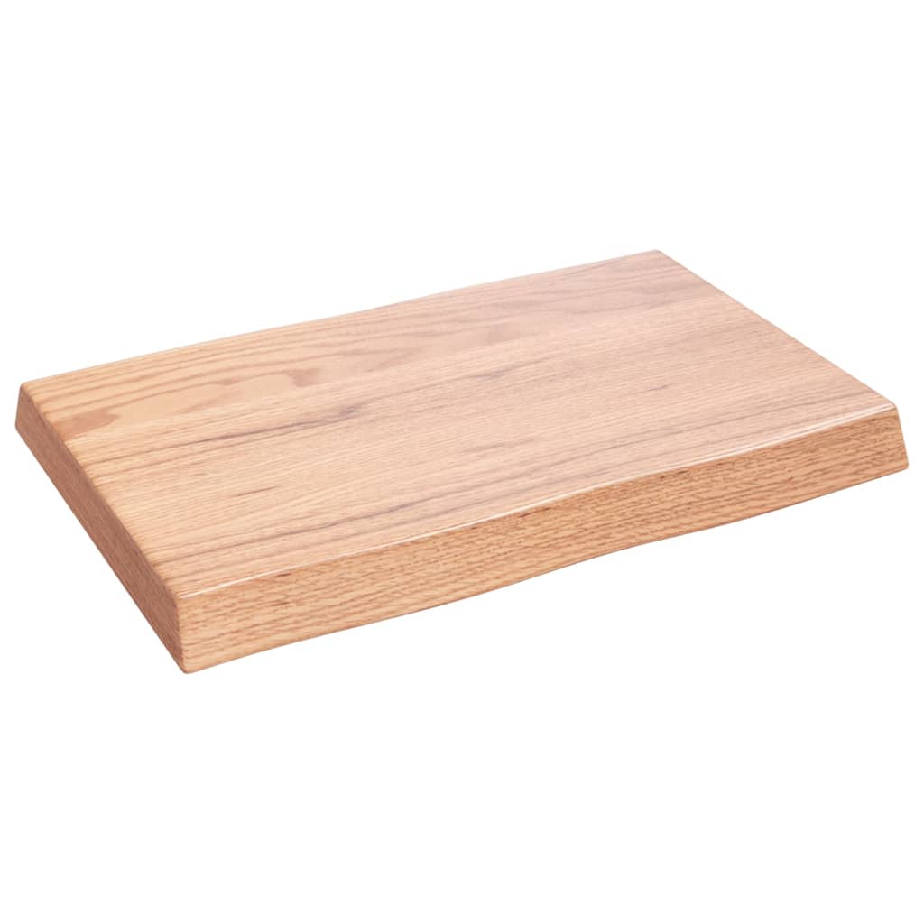 Dessus de table bois massif traité bordure assortie Plateaux de table vidaXL