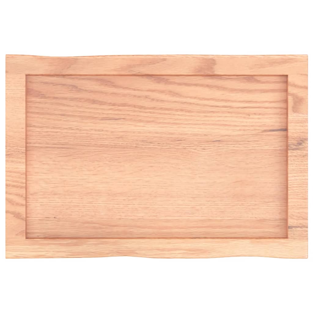 Dessus de table bois massif traité bordure assortie Plateaux de table vidaXL