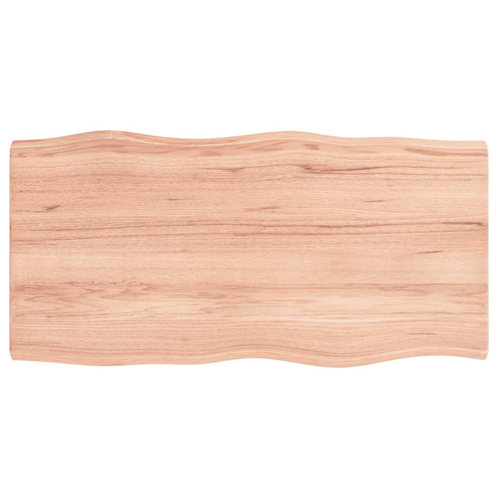 Dessus de table bois massif traité bordure assortie Plateaux de table vidaXL