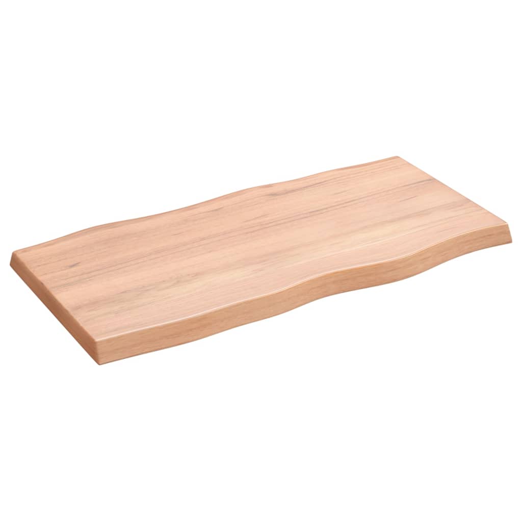 Dessus de table bois massif traité bordure assortie Plateaux de table vidaXL