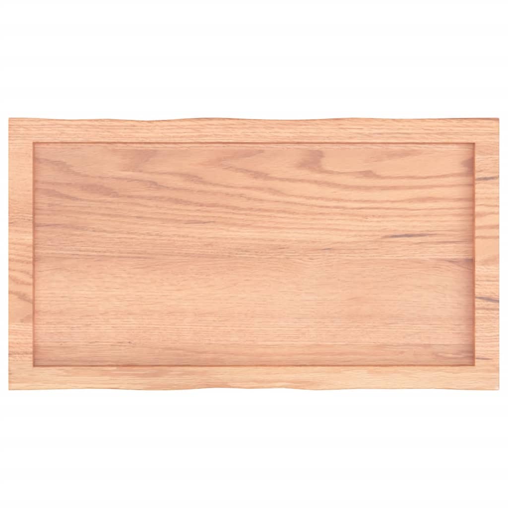 Dessus de table bois massif traité bordure assortie Plateaux de table vidaXL
