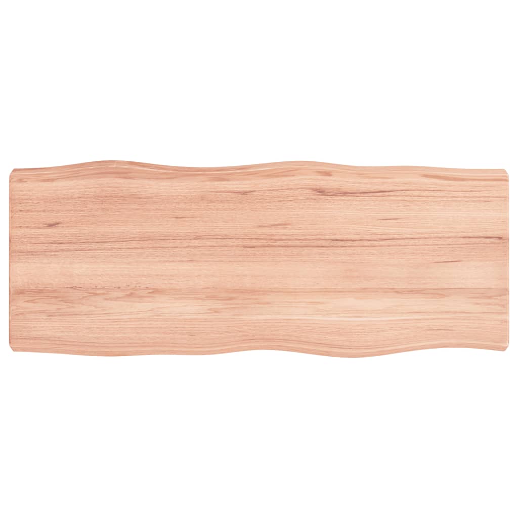 Dessus de table bois massif traité bordure assortie Plateaux de table vidaXL