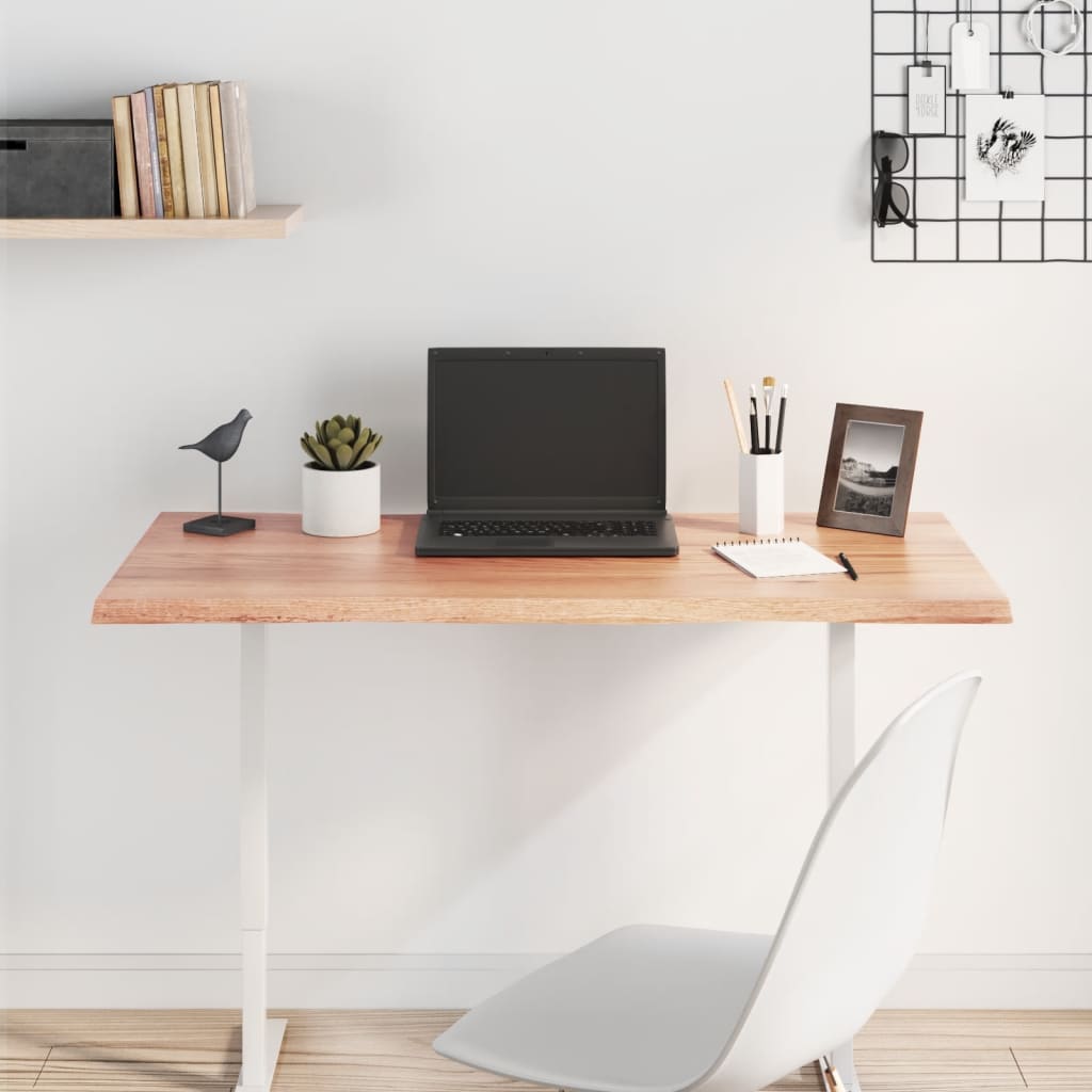 Dessus de table bois chêne massif traité bordure assortie - XIOS