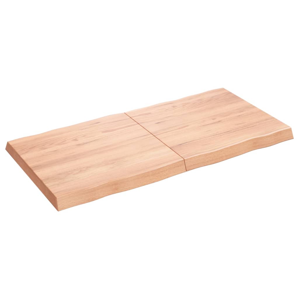 Dessus de table bois massif traité bordure assortie Plateaux de table vidaXL