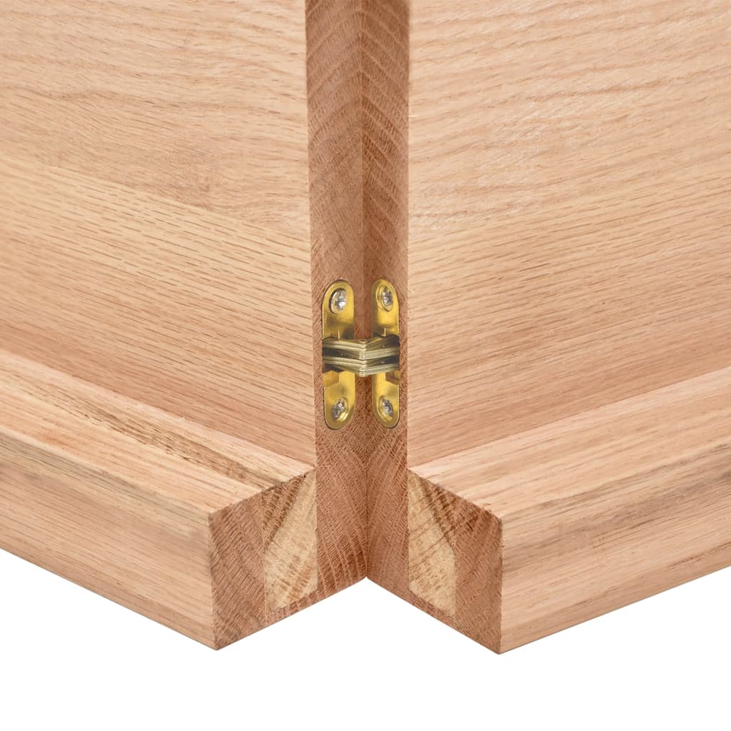 Dessus de table bois massif traité bordure assortie Plateaux de table vidaXL