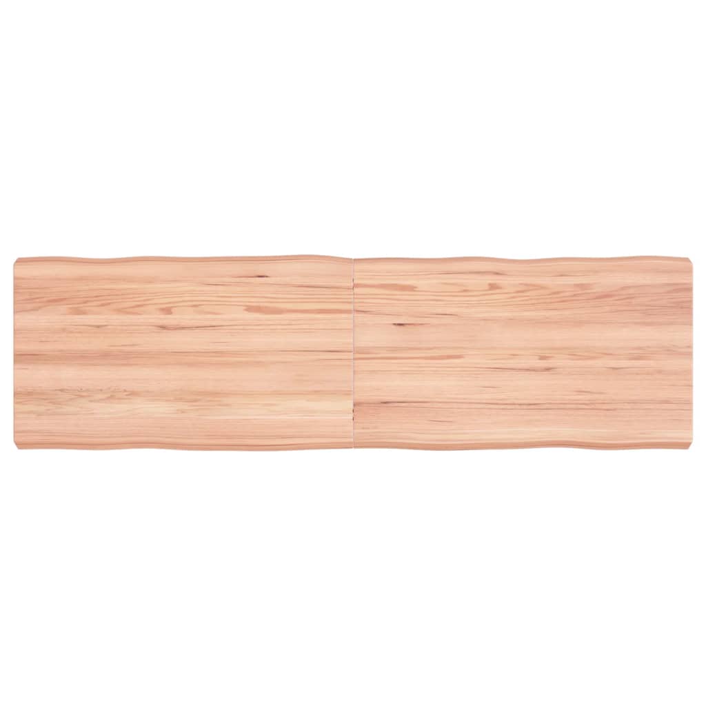 Dessus de table bois massif traité bordure assortie Plateaux de table vidaXL