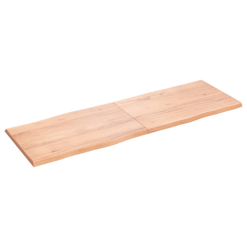 Dessus de table bois massif traité bordure assortie Plateaux de table vidaXL