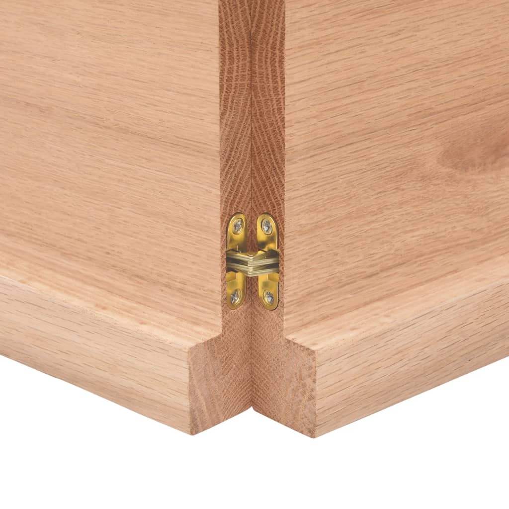 Dessus de table bois massif traité bordure assortie Plateaux de table vidaXL
