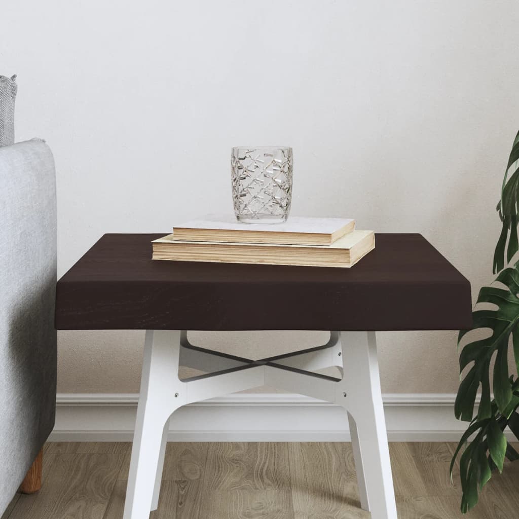 Dessus de table bois massif traité bordure assortie Plateaux de table vidaXL