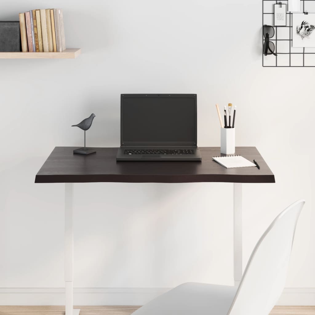 Dessus de table bois chêne massif traité bordure assortie - XIOS