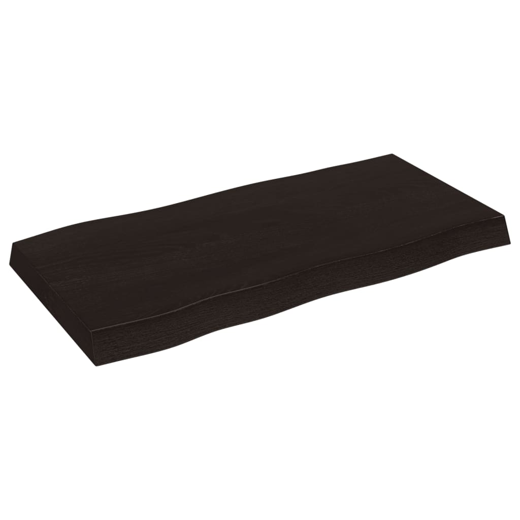 Dessus de table bois massif traité bordure assortie Plateaux de table vidaXL