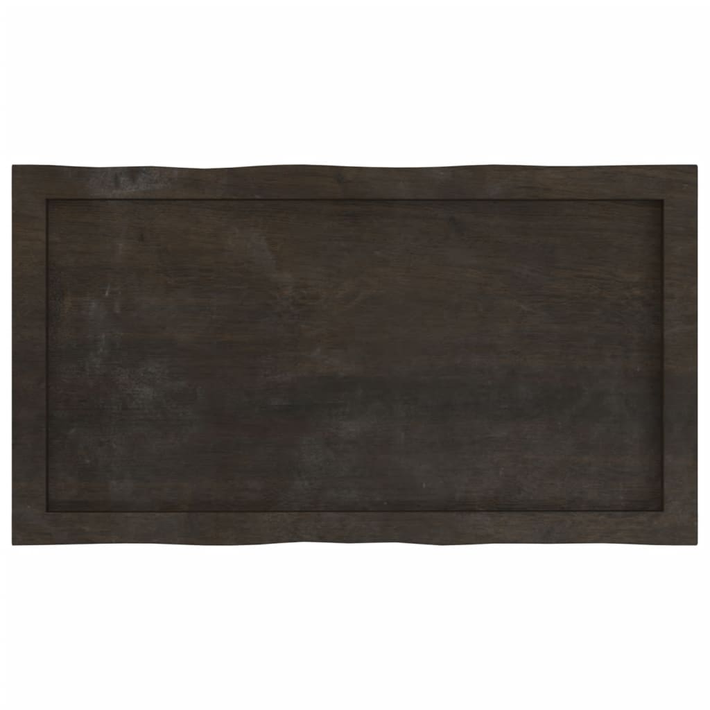 Dessus de table bois massif traité bordure assortie Plateaux de table vidaXL