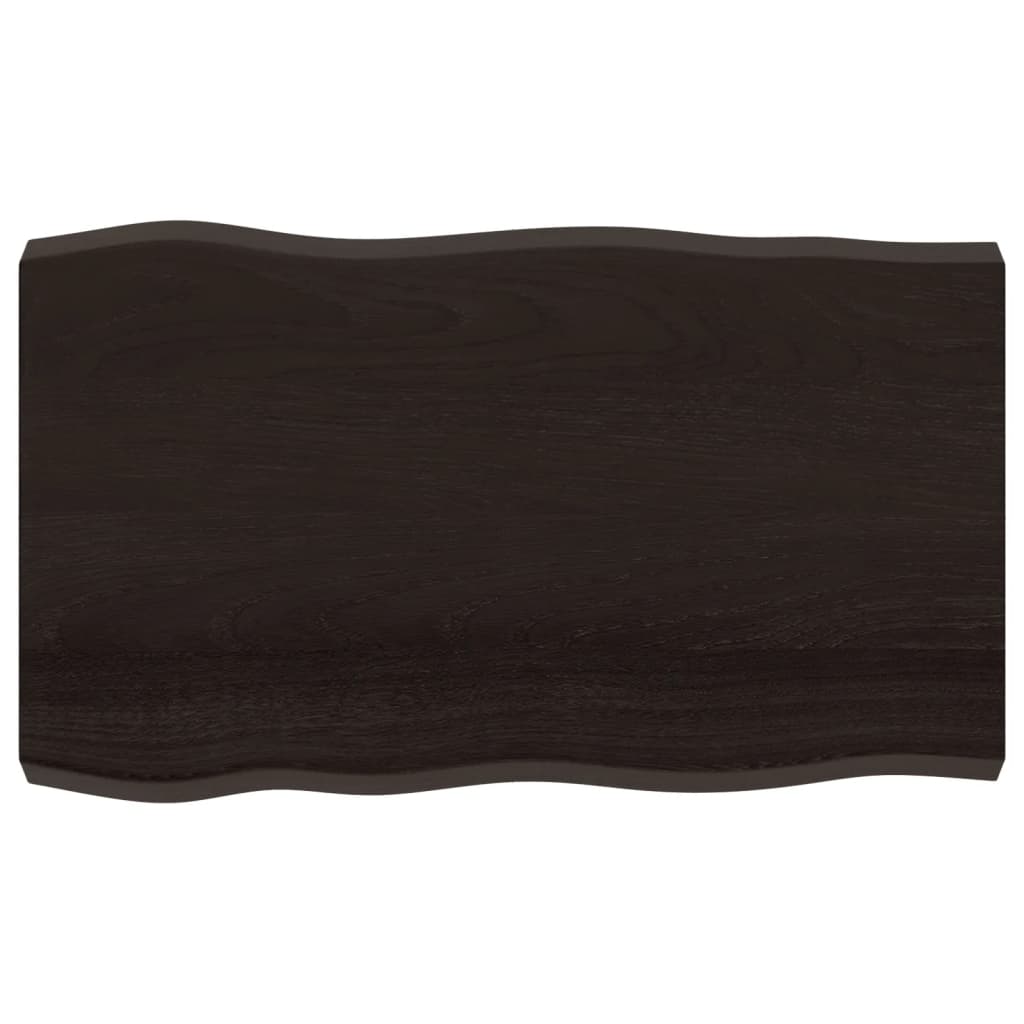 Dessus de table bois massif traité bordure assortie Plateaux de table vidaXL