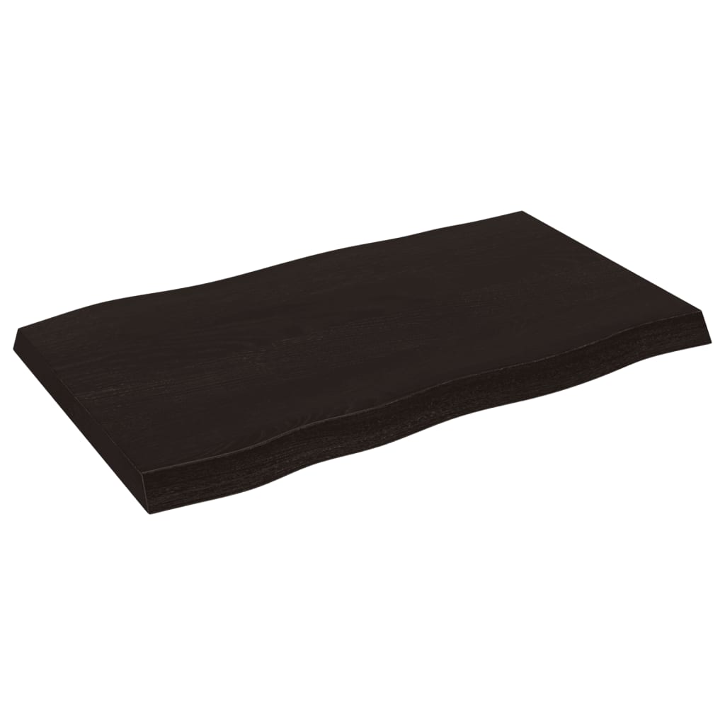 Dessus de table bois massif traité bordure assortie Plateaux de table vidaXL