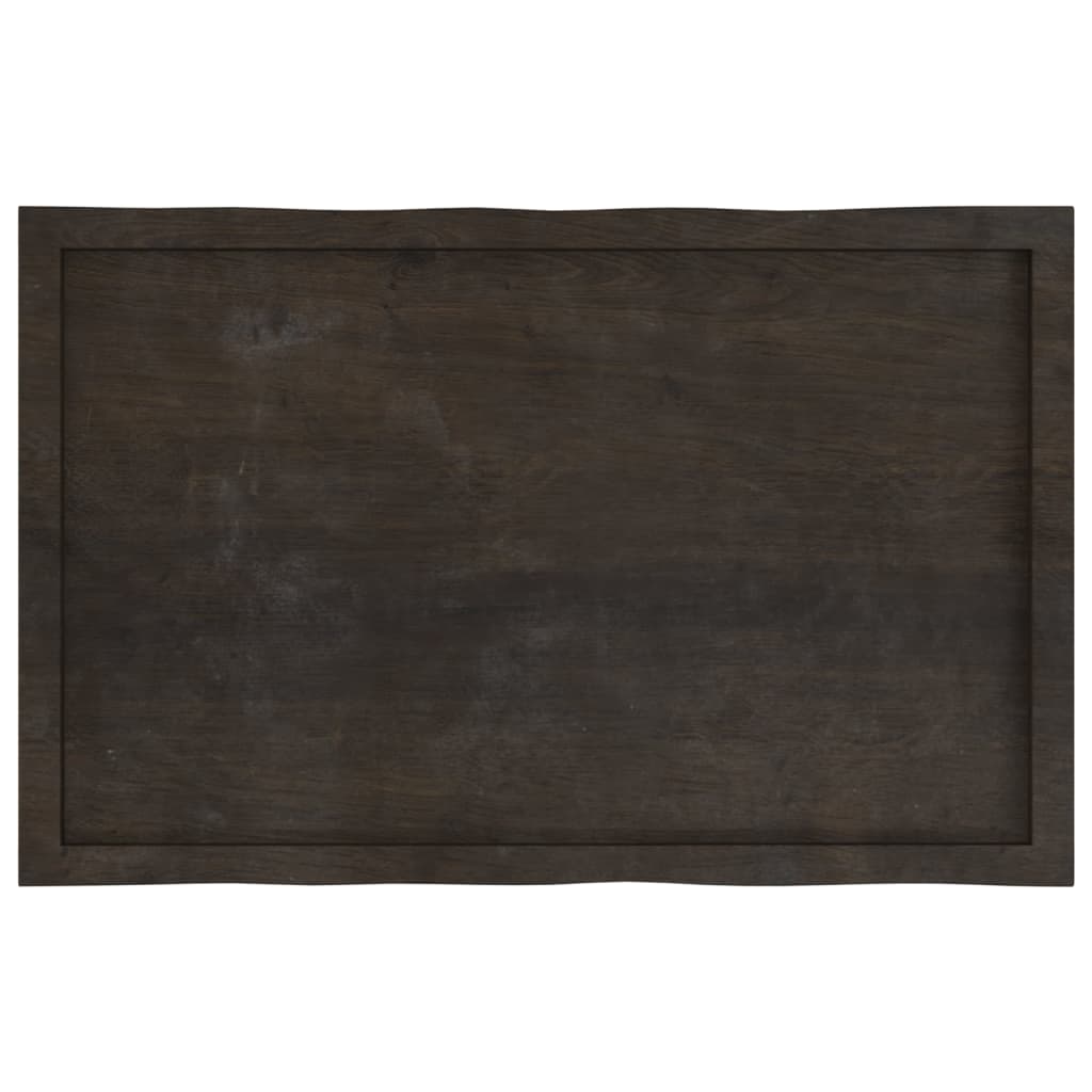 Dessus de table bois massif traité bordure assortie Plateaux de table vidaXL