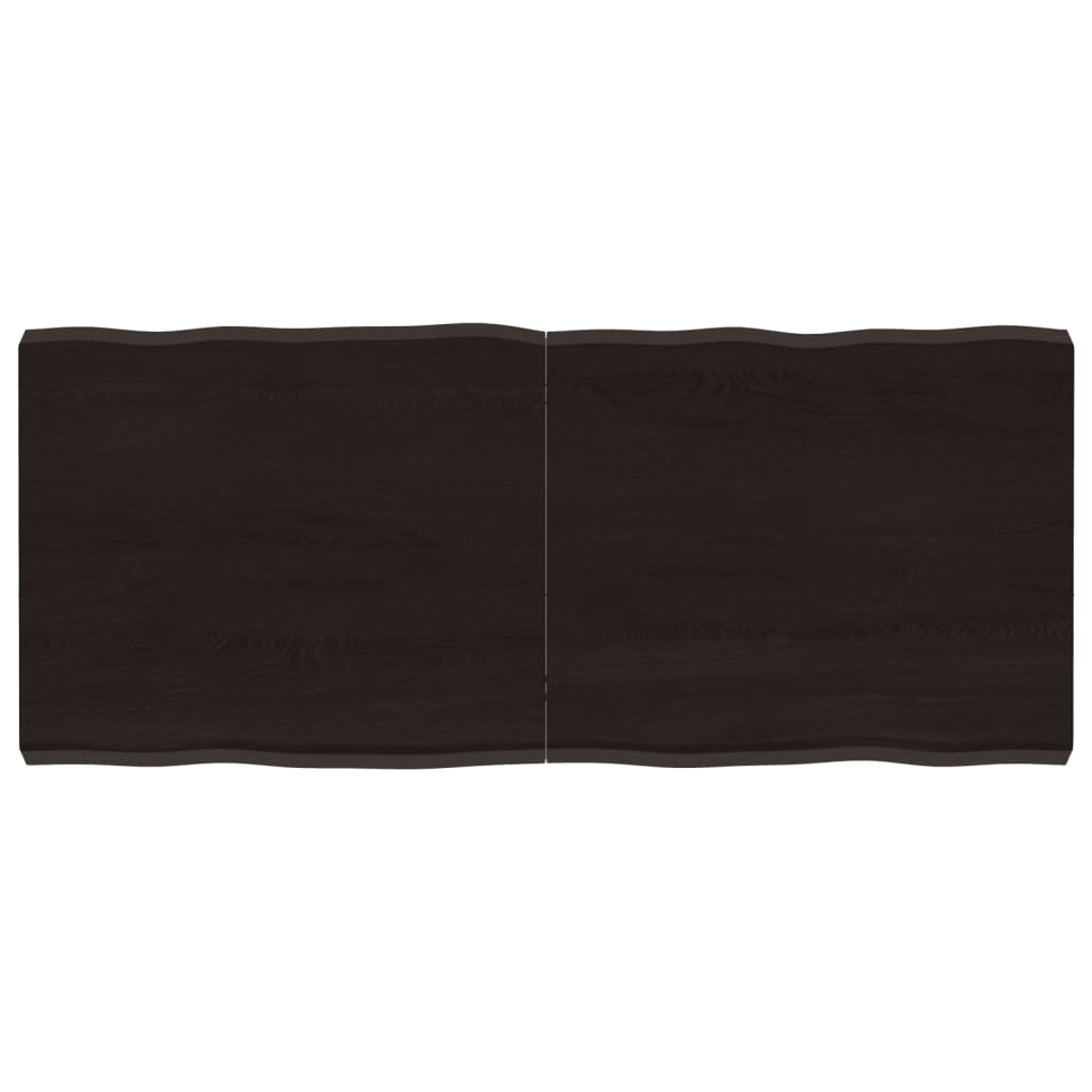 Dessus de table bois massif traité bordure assortie Plateaux de table vidaXL
