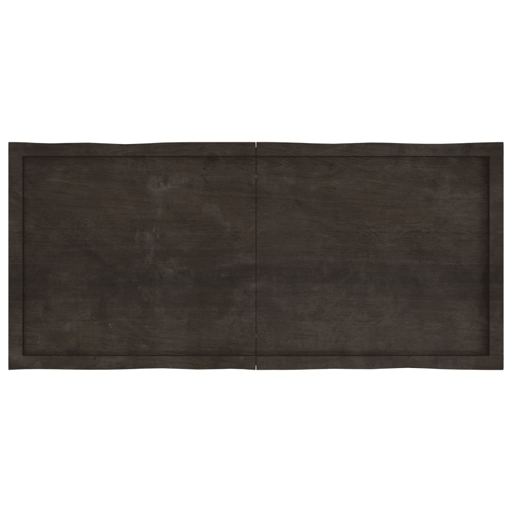 Dessus de table bois massif traité bordure assortie Plateaux de table vidaXL