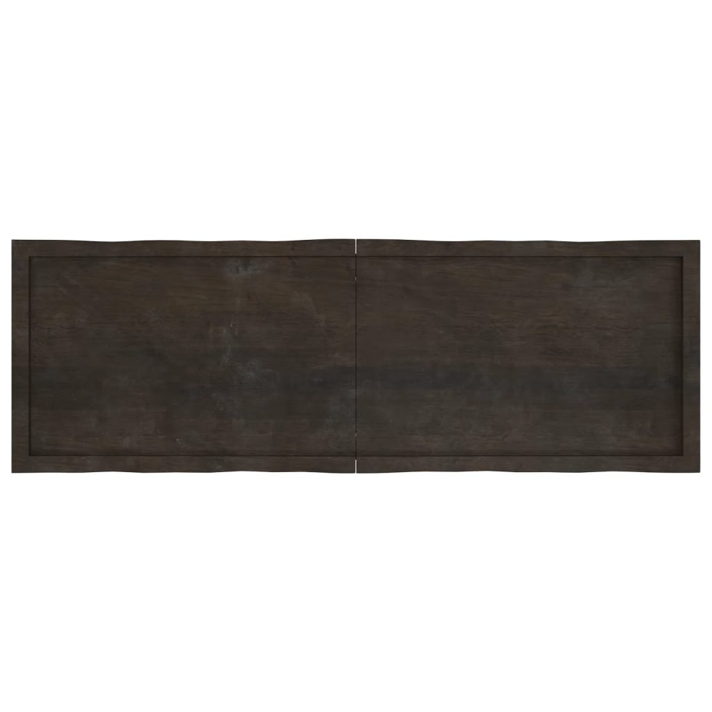 Dessus de table bois massif traité bordure assortie Plateaux de table vidaXL