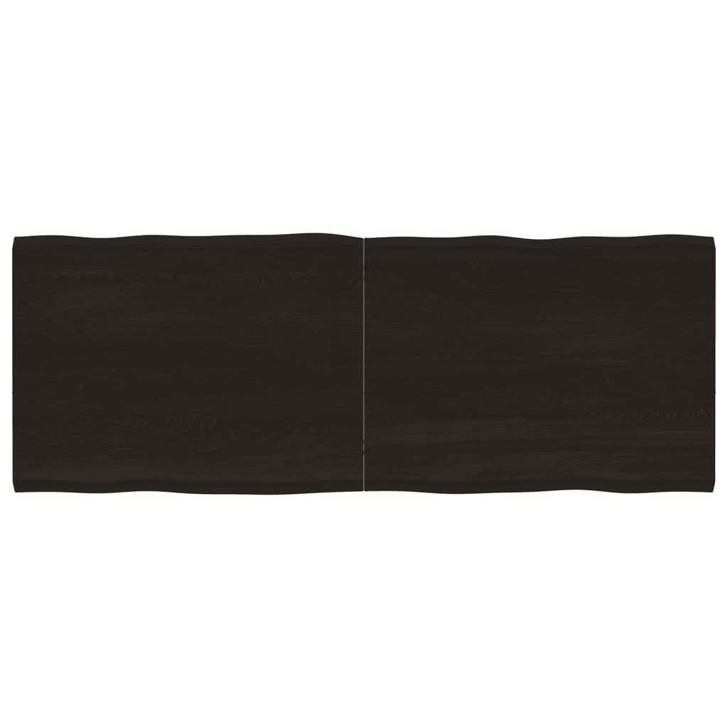 Dessus de table bois massif traité bordure assortie Plateaux de table vidaXL