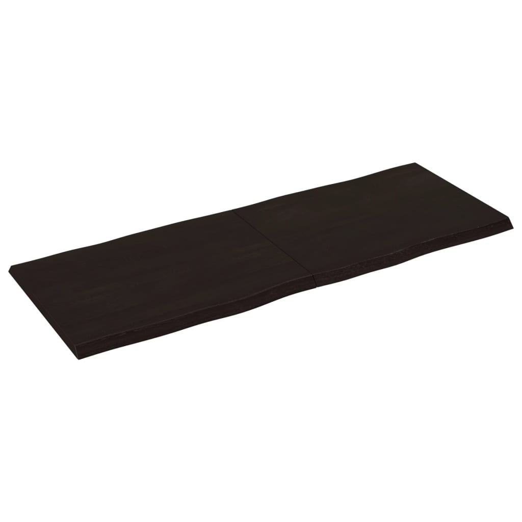 Dessus de table bois massif traité bordure assortie Plateaux de table vidaXL