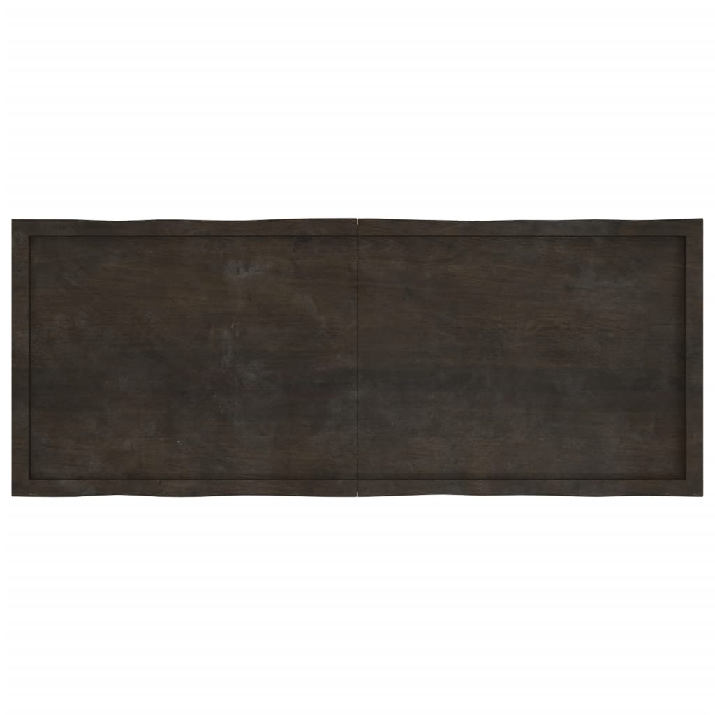 Dessus de table bois massif traité bordure assortie Plateaux de table vidaXL