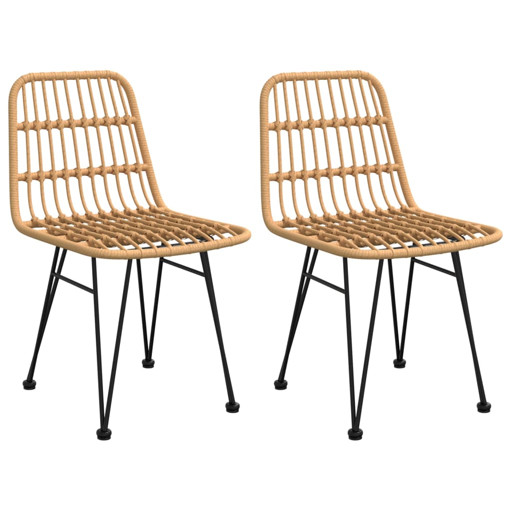 Ensemble à manger de jardin 3 pcs Résine tressée