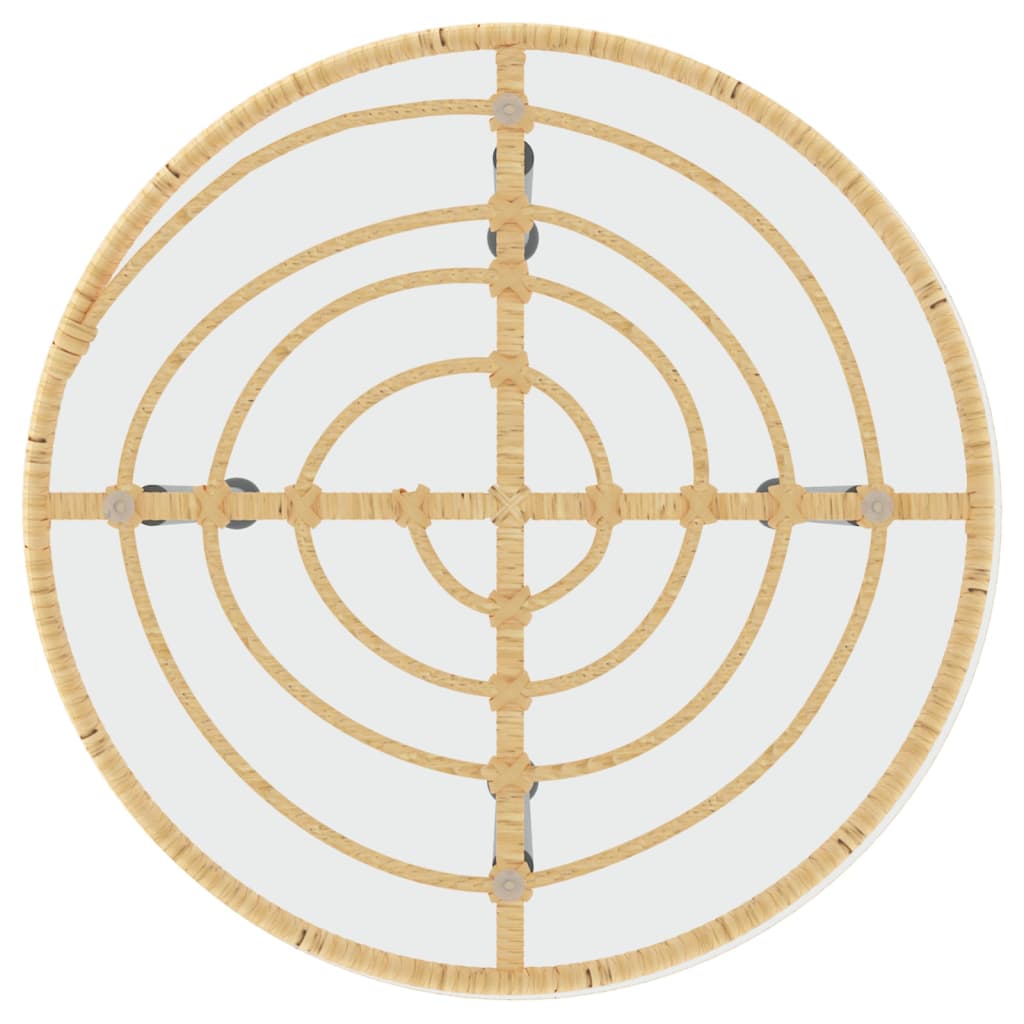 Ensemble à manger de jardin 3 pcs Résine tressée