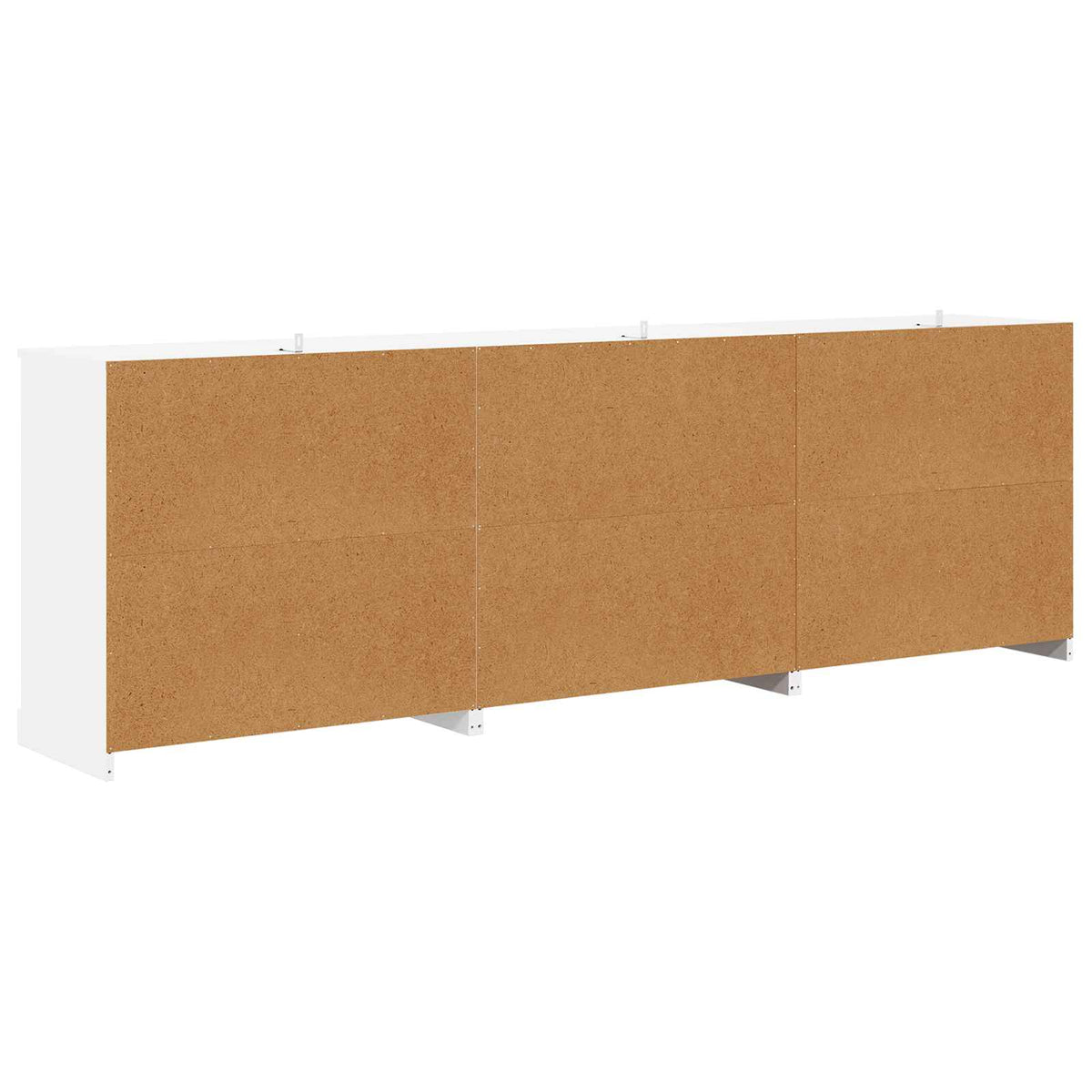 Buffets 3 pcs Blanc Bois d'ingénierie