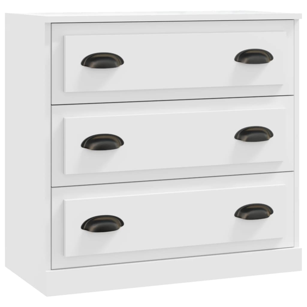 Buffets 2 pcs blanc bois d'ingénierie - XIOS