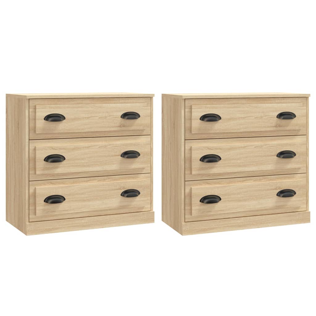 Buffets 2 pcs chêne sonoma bois d'ingénierie - XIOS
