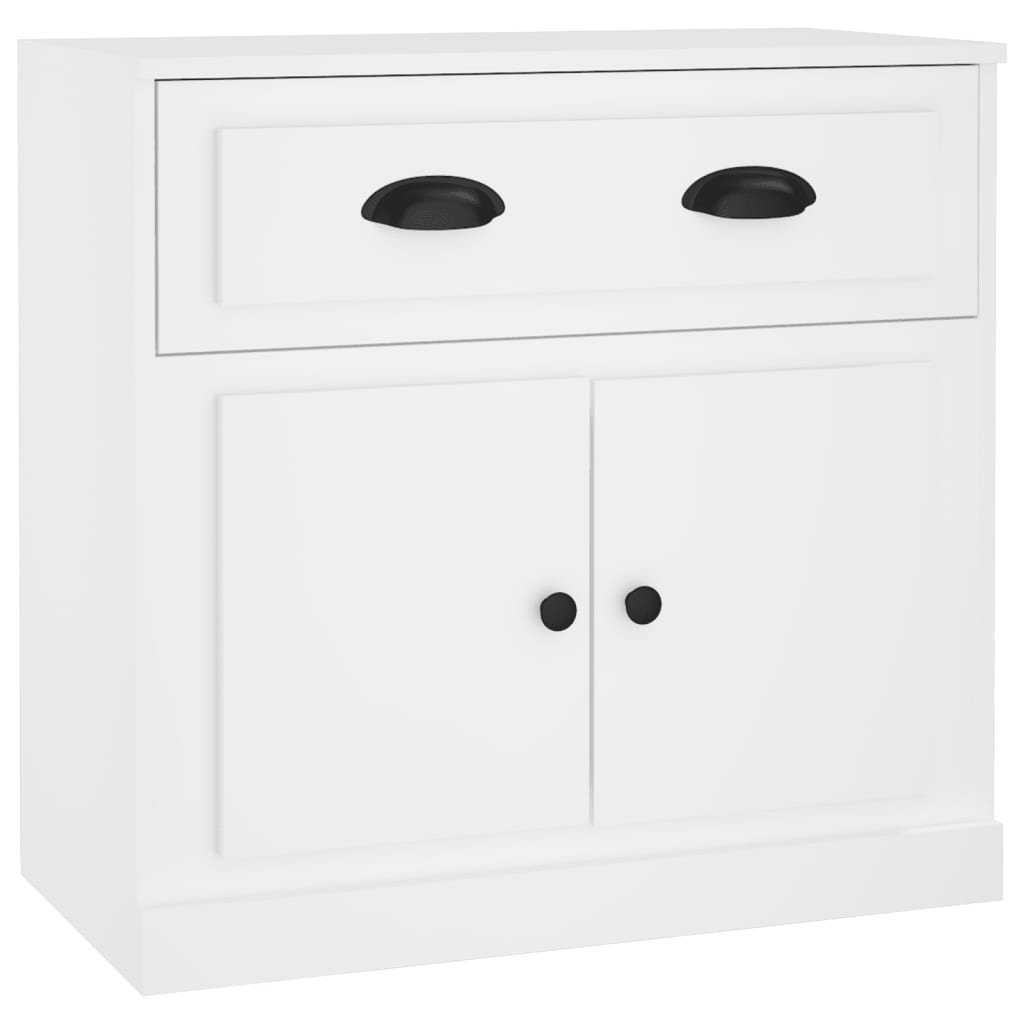 Buffets 2 pcs blanc bois d'ingénierie - XIOS