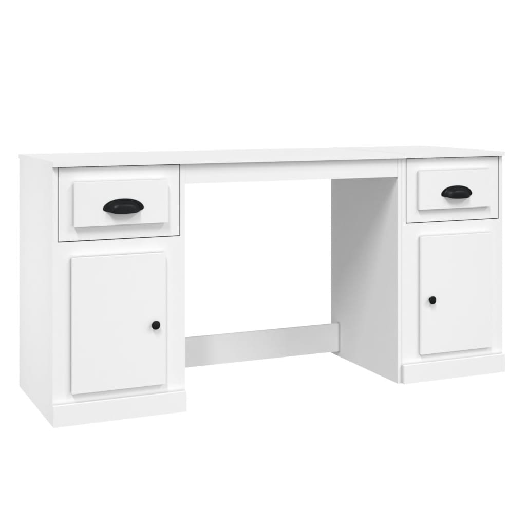 Bureau avec armoire blanc bois d'ingénierie - XIOS