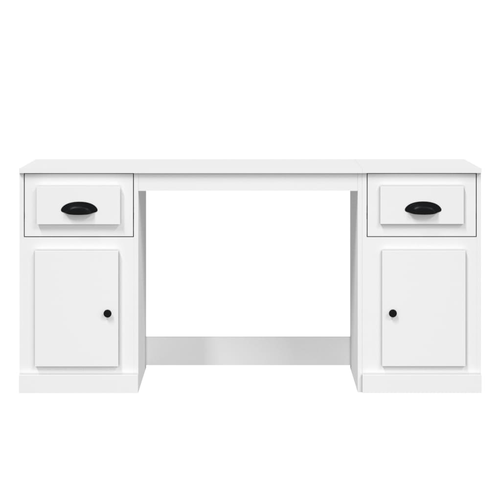 Bureau avec armoire blanc bois d'ingénierie - XIOS